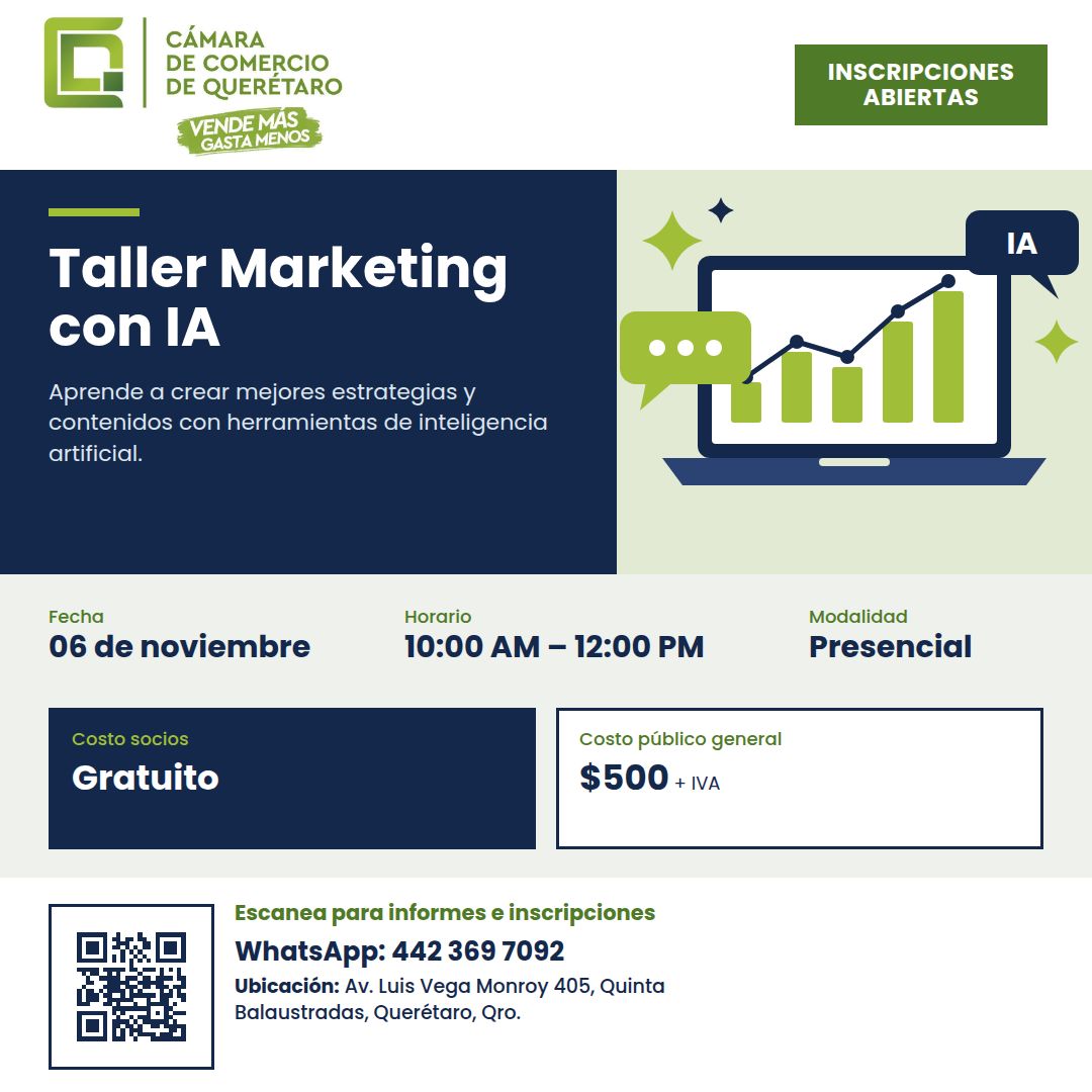 Taller Marketing con IA del 6 de noviembre de 2026