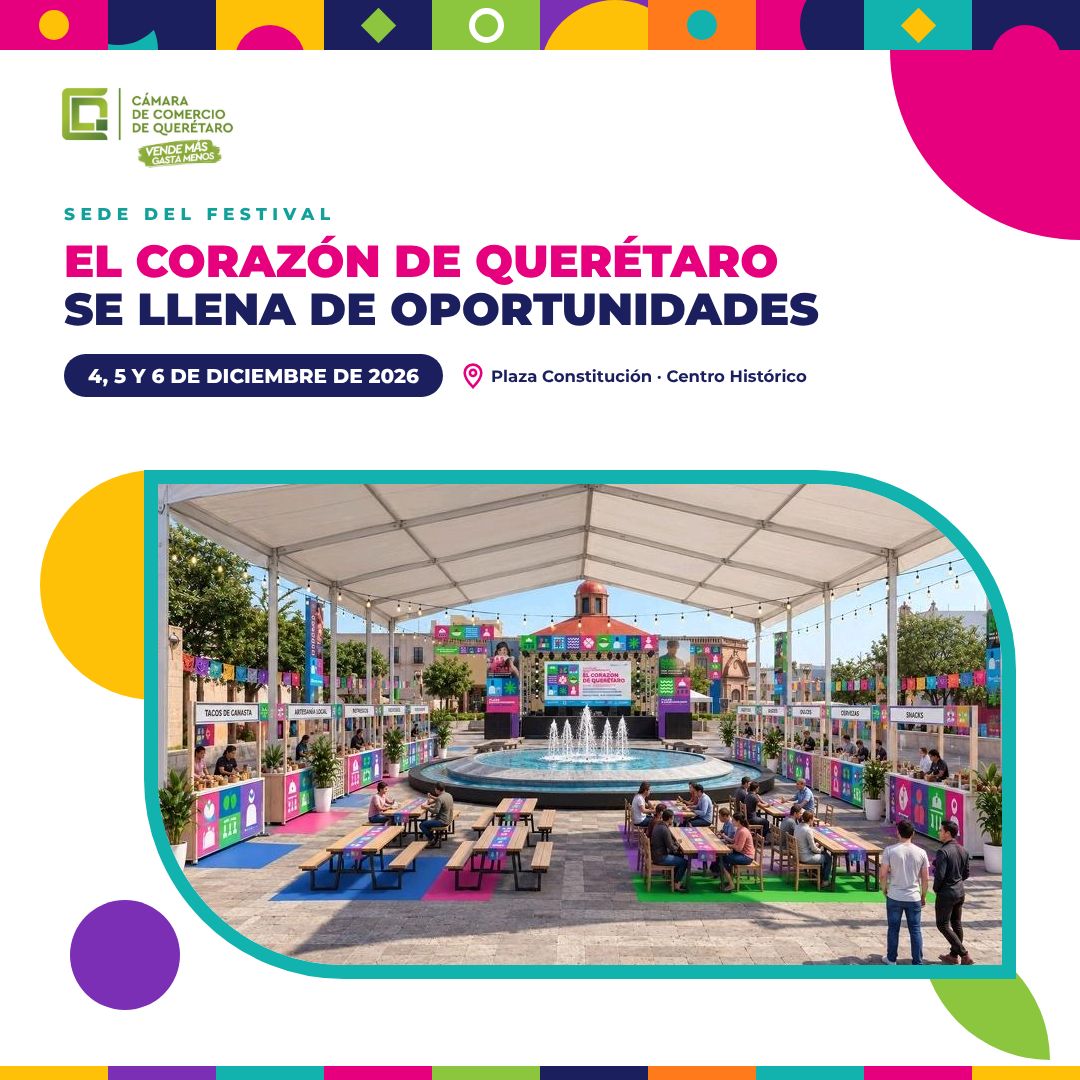 Vista propuesta de la sede del festival comercial en Plaza Constituci贸n
